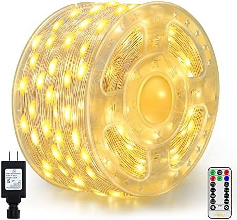 Ollny Christmas Lights Outdoor - 600LED 197FT IP67 Waterproof Super Long String Lights with Remot... | Amazon (US)