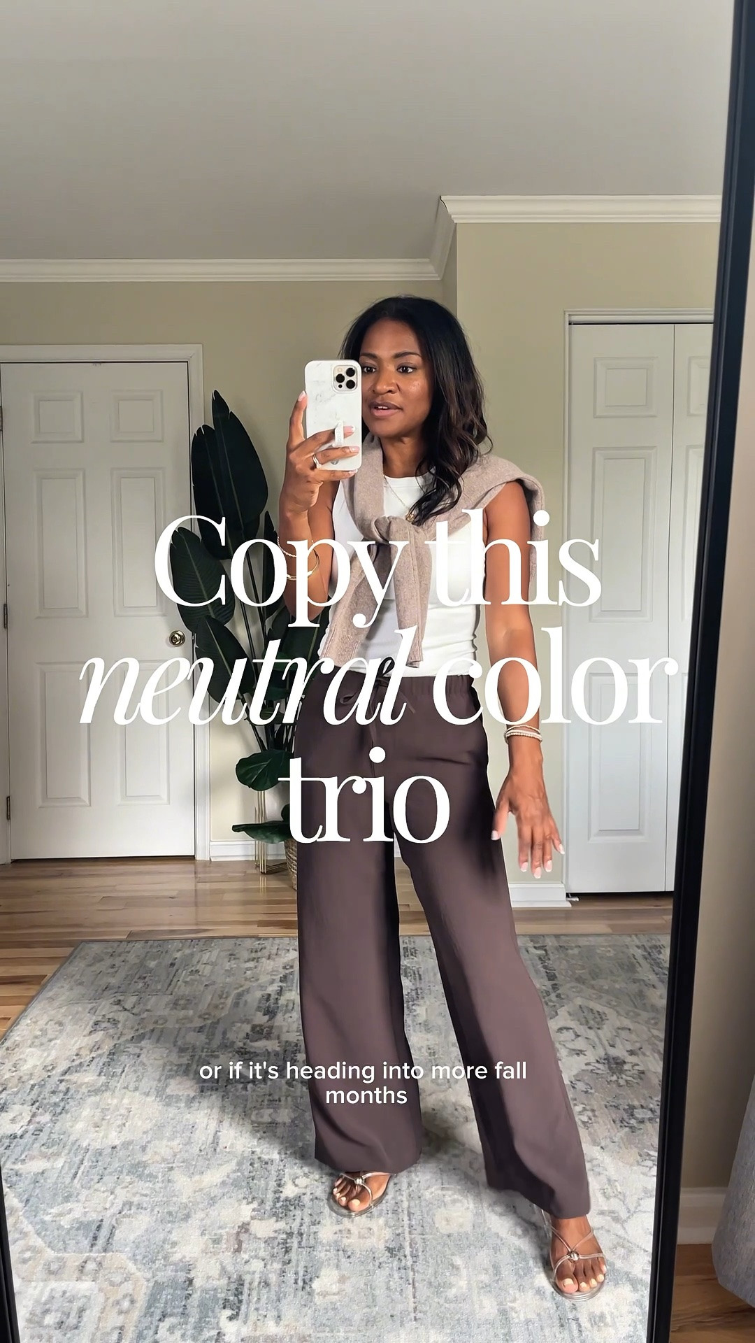 Wearing a small in top, small in sweater and XS in pants

#LTKgrwm #LTKootd #LTKOver40