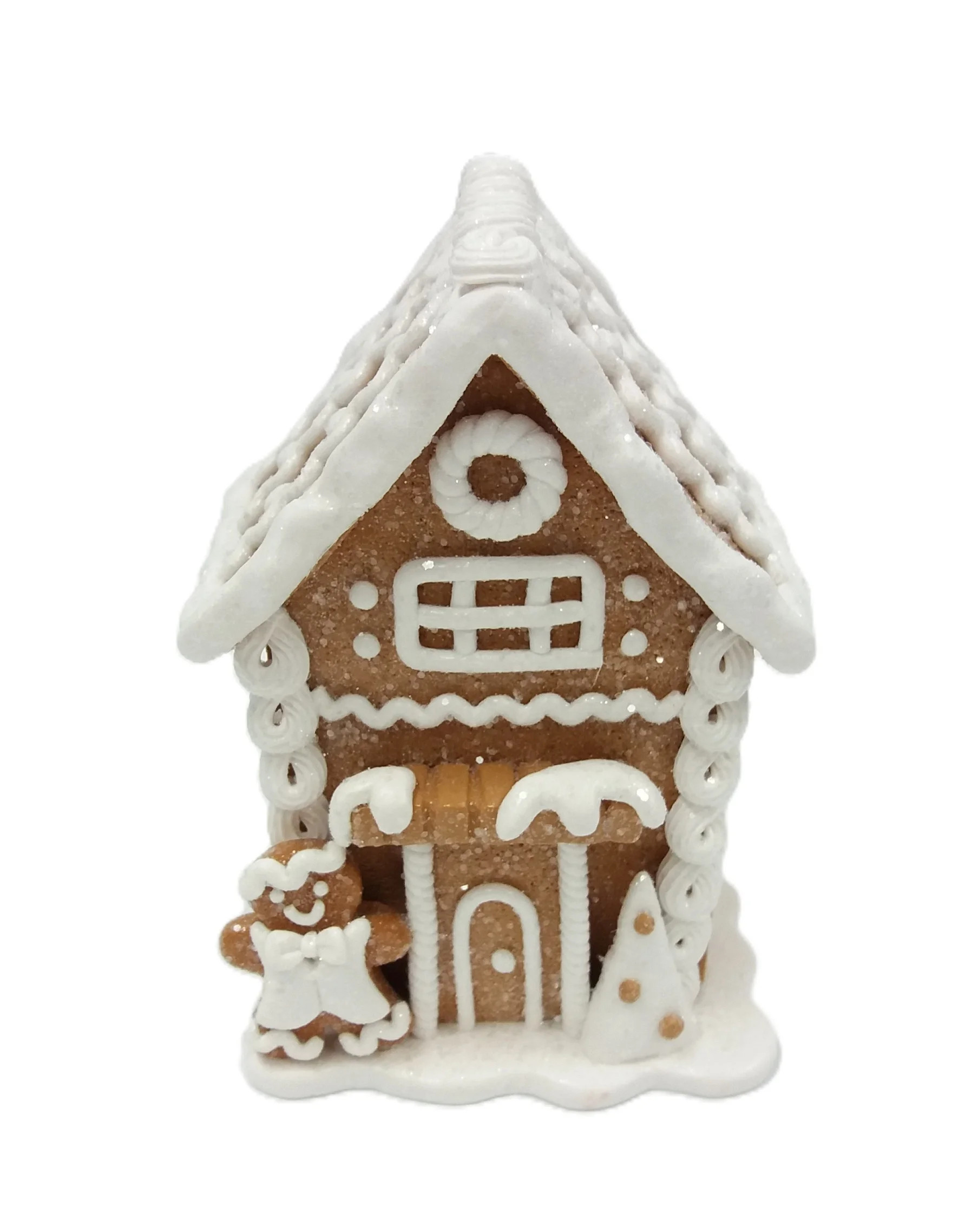 Gingerbread House Christmas Tabletop Decoration, Multicolor, 5", by Holiday Time | Walmart (US)
