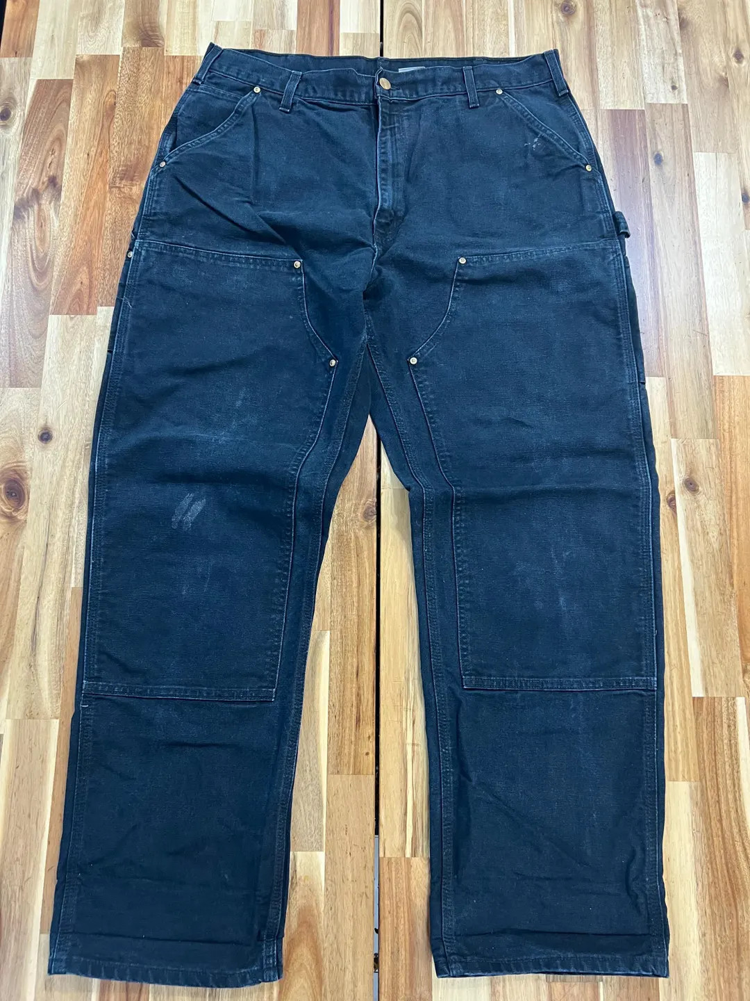 Vintage Carhartt Double Knee Denim Jeans Pants | Etsy (US)