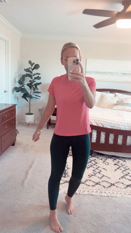 My workout outfit this morning! 
• workout top - size XS. $10.98! Love the perforations!
• leggings - size small. On sale. Love the wide waistband, the compression, and the side pockets.

#LTKActive #LTKsalealert #LTKfindsunder50