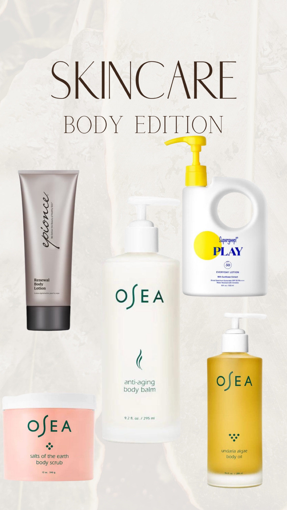 Body lotions, oils and scrubs help reverse, correct and protect against the visible signs of aging for a soft and smooth appearance.

#LTKhome #LTKstyletip #LTKbeauty