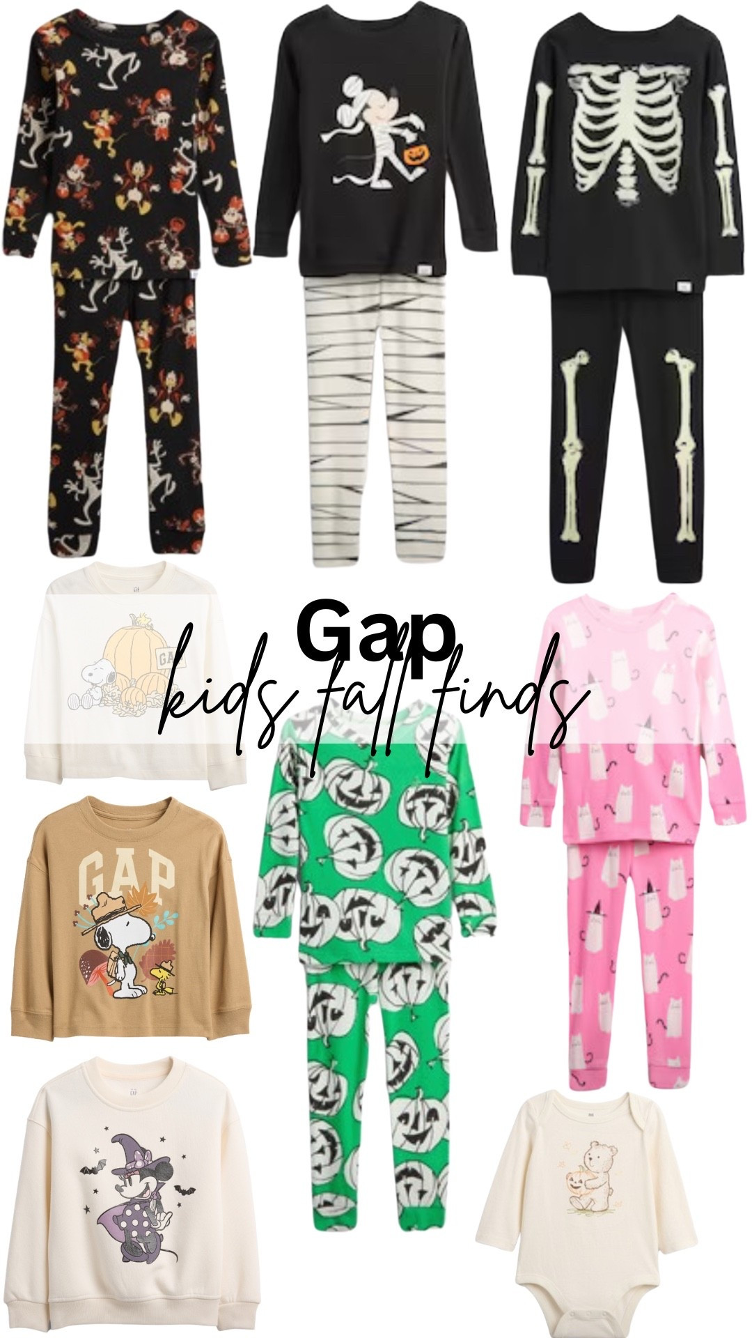 gap fall pajamas
halloween jammies 

#LTKKids #LTKFamily #LTKBaby