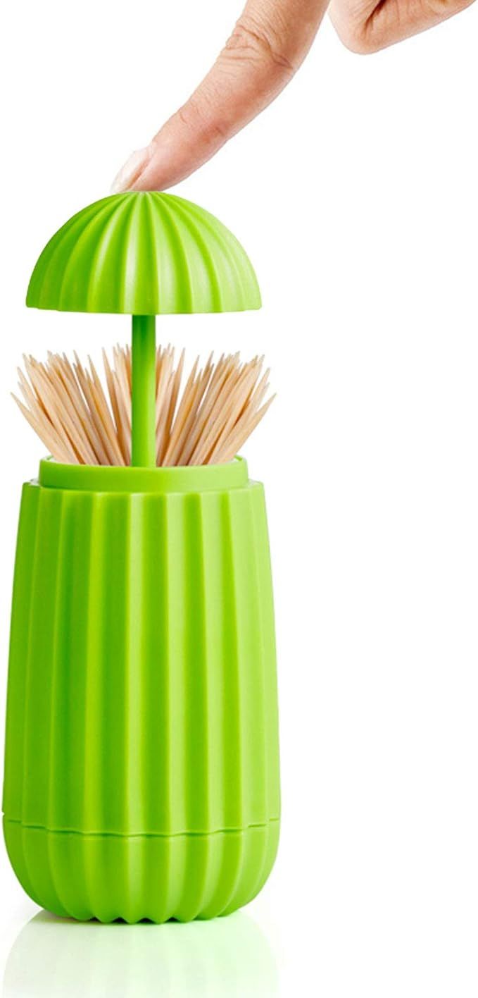 LCHENFA Toothpick Holder, Cactus Shape Toothpicks Dispenser Frame Kitchen Gifts Decorate（Green... | Amazon (US)