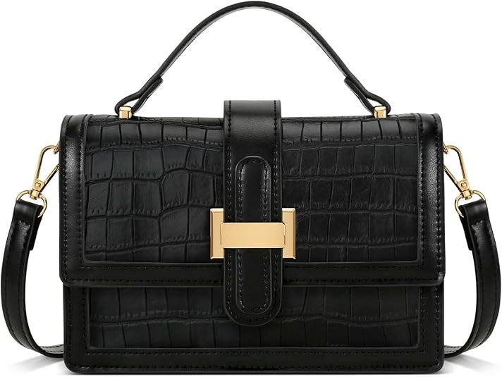 KKXIU Crossbody Bags for Women - Top Handle Purses for Lady, Leather Handbags Shoulder Clutch wit... | Amazon (US)