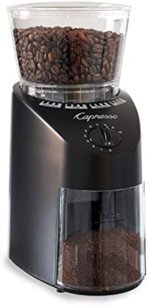 Capresso Infinity Conical Burr Grinder, Black 8.8 oz | Amazon (US)