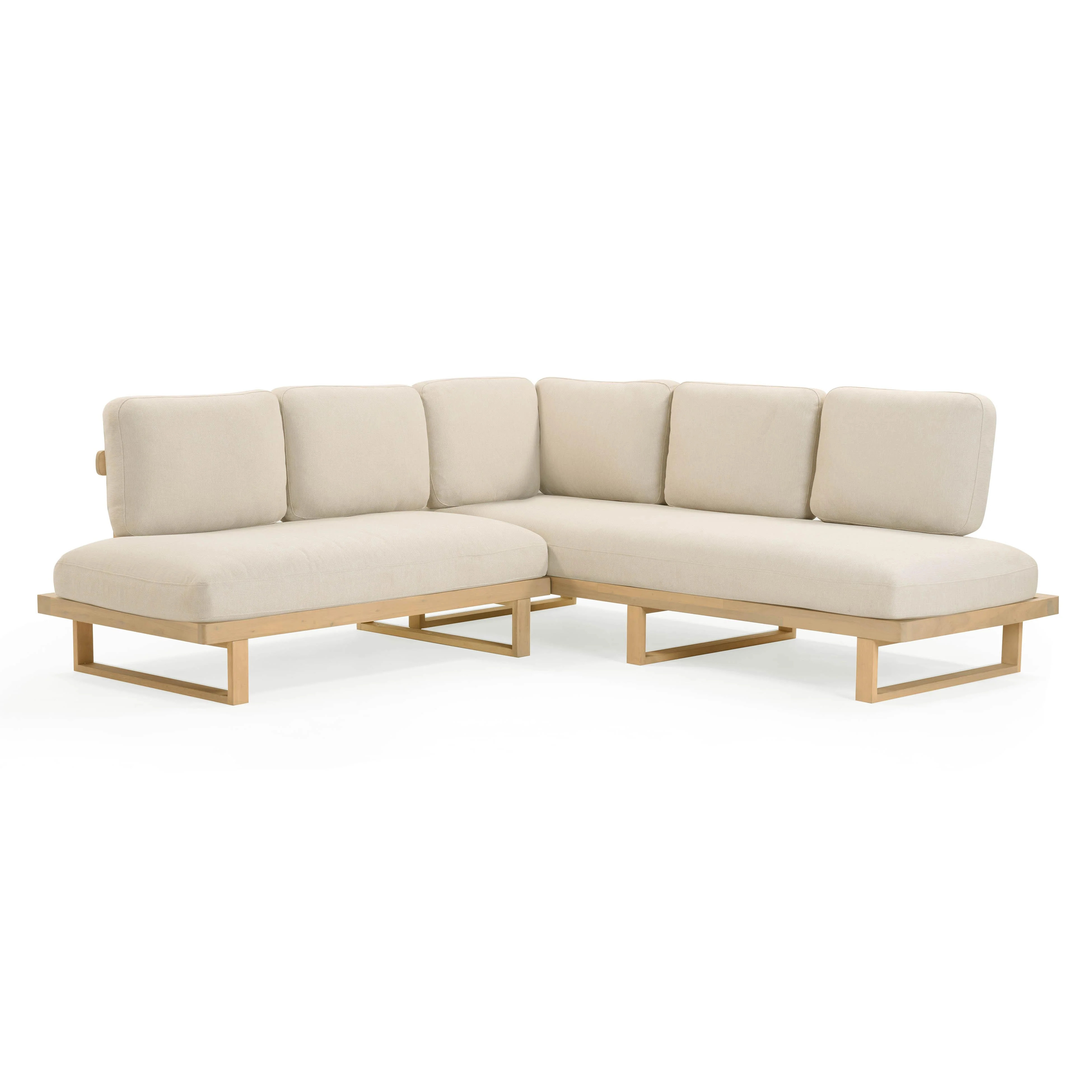 Evan Cream Outdoor L-Sectional | TOV Furniture