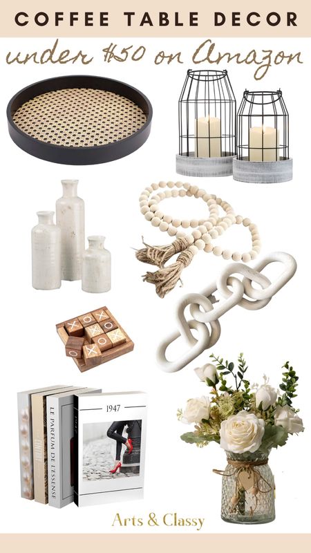 New and Stylish Coffee Table Decor Under $50! Amazon has a ton of new coffee table decor options that will add personality to any space. Check out these stylish accessories that are all under $50!

#LTKunder50 #LTKstyletip #LTKhome