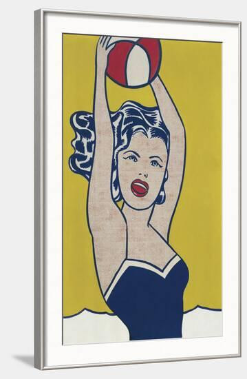 Girl with Ball | Art.com