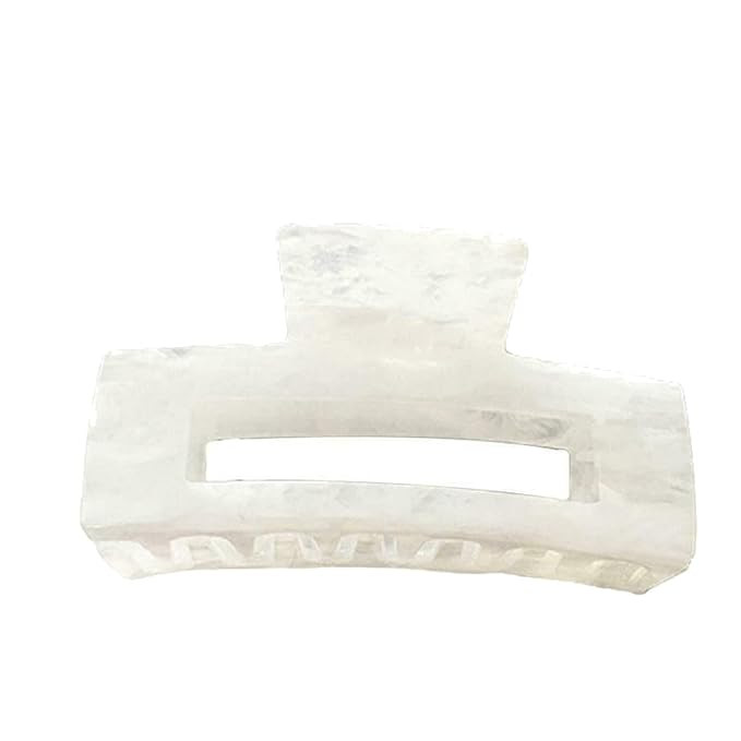 QUGANGKU Large Acrylic French Design Hair Claw Clips, Tortoise Shell Cutout Hair Claws Rectangle ... | Amazon (US)