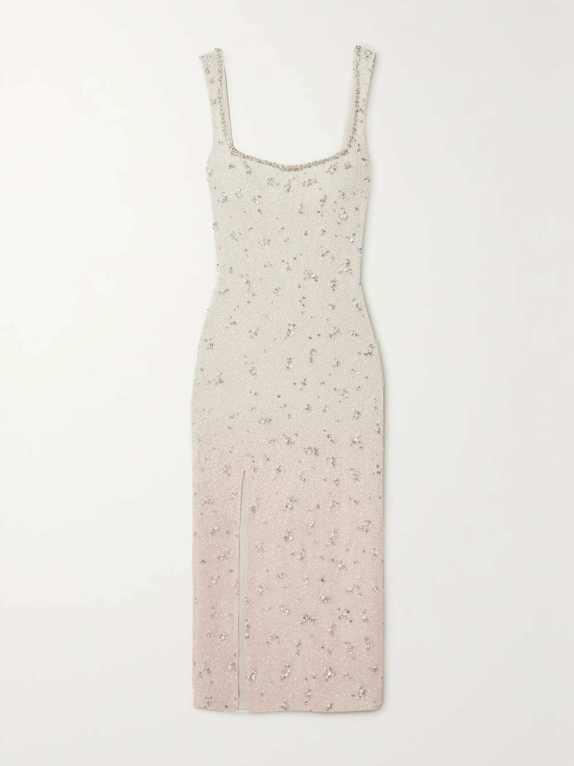 Embellished stretch-tulle midi dress | NET-A-PORTER (UK & EU)
