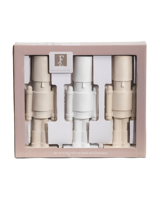 3pk 8in Resin Nutcrackers | TJ Maxx