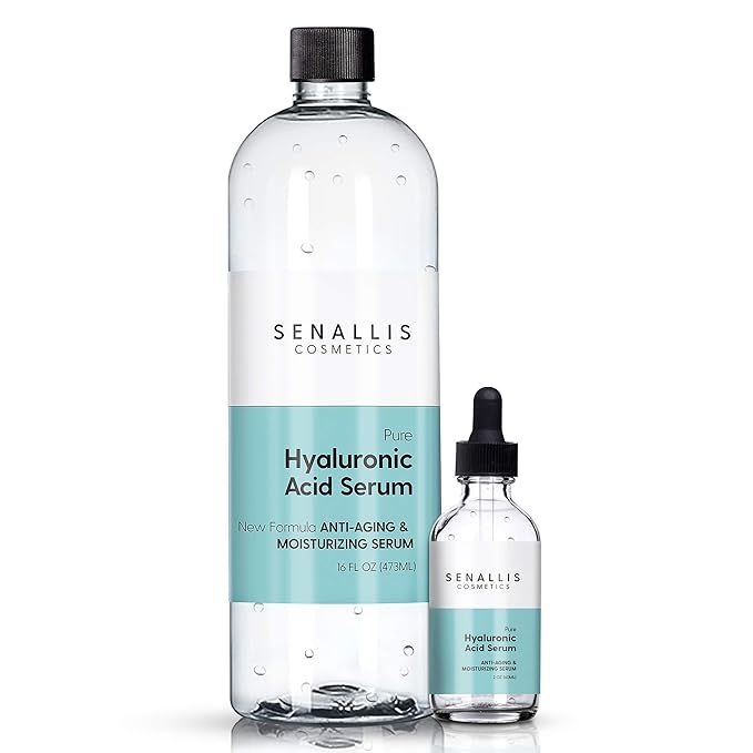 Hyaluronic Acid Serum 16 fl oz And 2 fl oz, Made From Pure Hyaluronic Acid, Anti Aging, Anti Wrin... | Amazon (US)