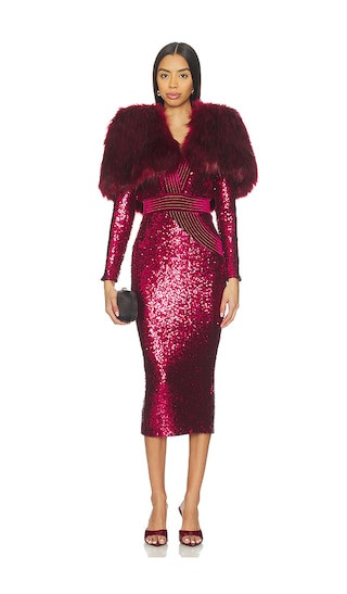 The Heiress 2 Pc Sequin Dress in Ruby | Revolve Clothing (Global)