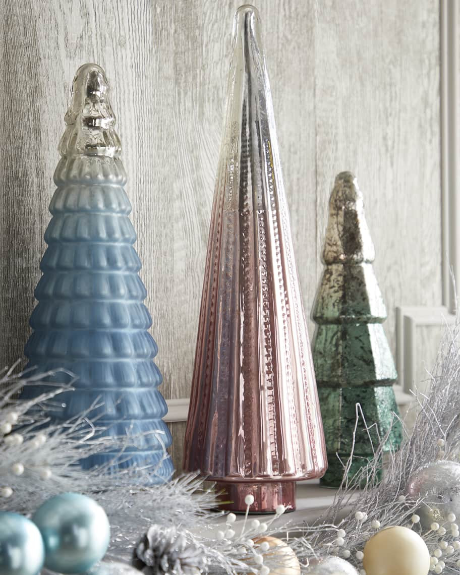 Neiman Marcus 26"H Tree with Shiny Pink Ombre Finish | Neiman Marcus