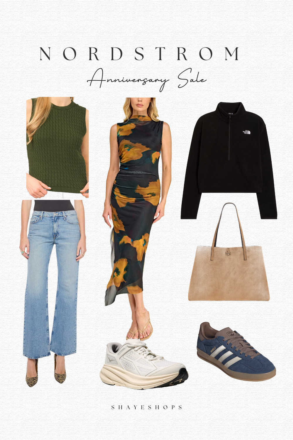 Nordstrom anniversary sale, women's fashion, style, inspo, summer, fall, outfits, ootd, deals, sale, adidas, on cloud, jeans, denim, dress, occassion, party guest, bag, tory burch, north face, sweater 

 #LTKdayinmylife #LTKActive #LTKSaleAlert