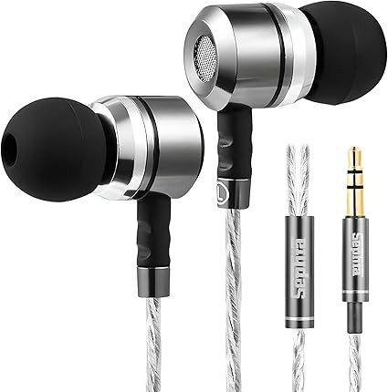 Sephia SP3060 Wired Headphones, HD Bass Driven Audio, Lightweight Aluminum Wired in Ear Earbud He... | Amazon (US)