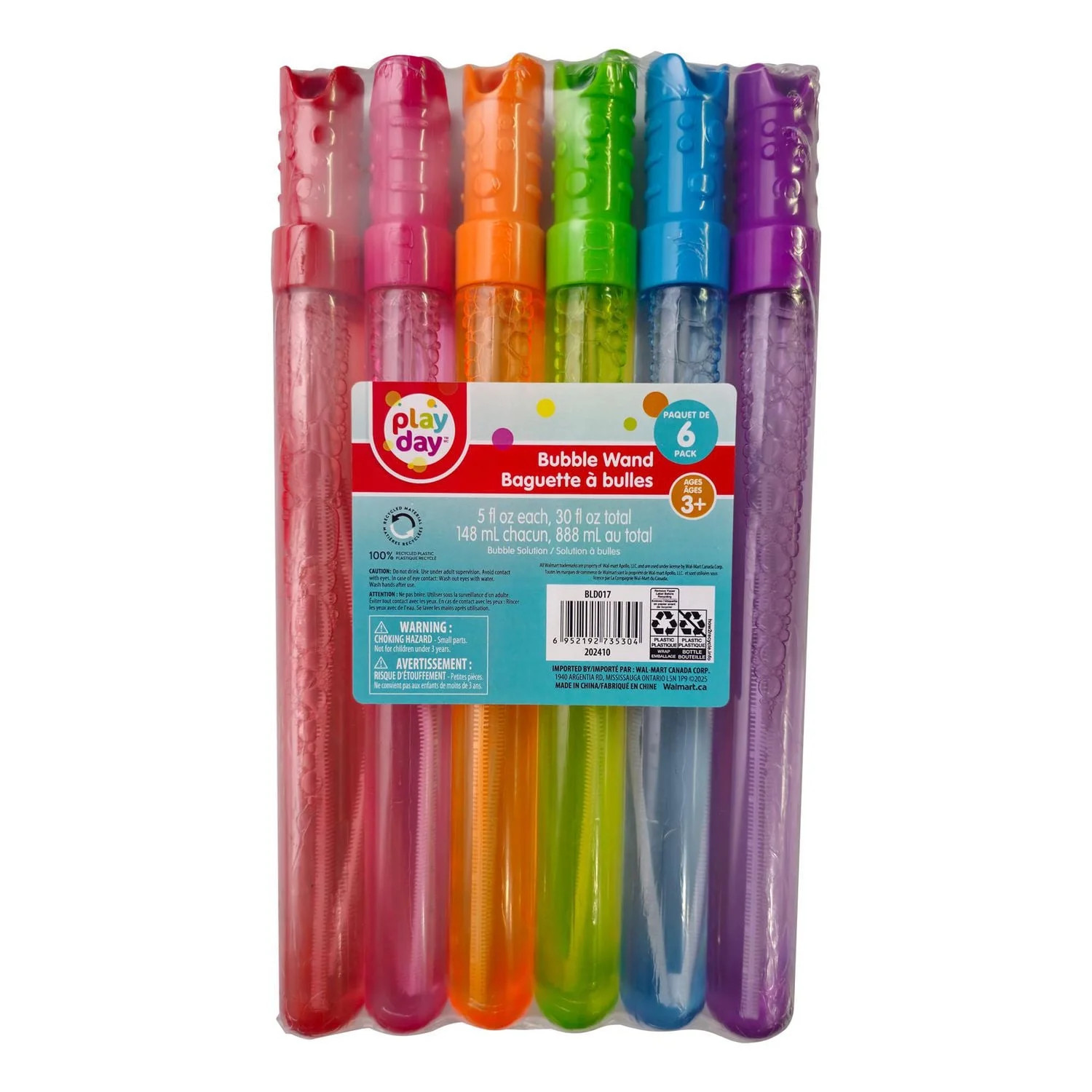 Play Day 6 pack Bubble Wand | Walmart (CA)