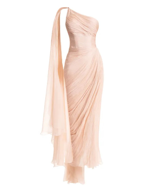 Florencia one-shoulder lace-up dress | Farfetch Global