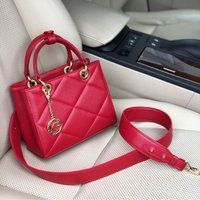 Leather Top Handle Bag, Red Handbag Handle, Women's Bag Kf-4508 | Etsy (US)
