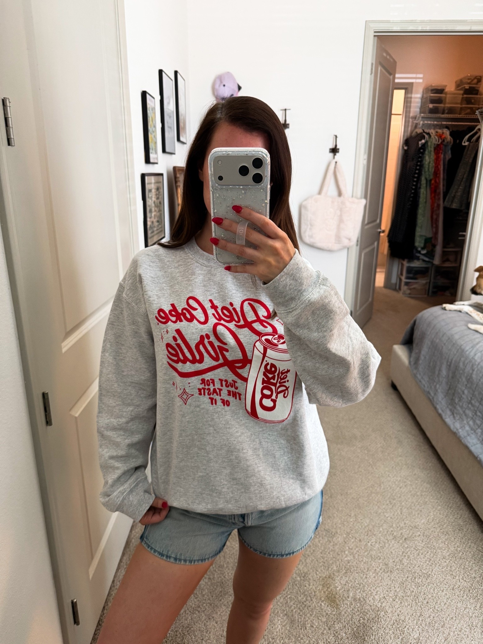 Sale // Memorial Day sale // Diet Coke sweatshirt // on sale // denim shorts // under $50 // universal thread // target // summer

#LTKootd #LTKSaleAlert #LTKActive