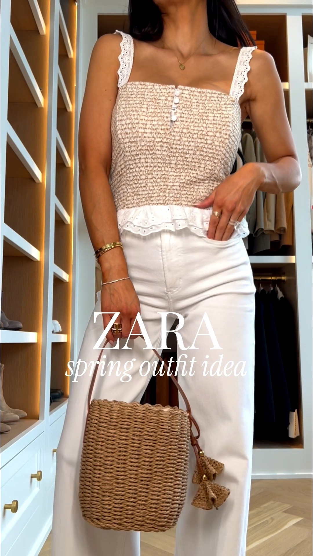 Spring outfit ideas 
Zara suede jacket
Citizens of humanity white jeans
Target basket bag
Zara eyelet tank

Spring date night outfit, spring break, mom outfits  



#LTKOver40 #LTKootd #LTKmomlife