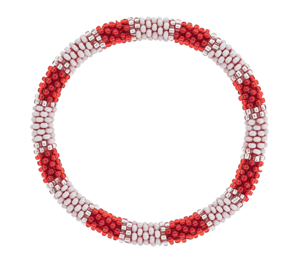 Game Day Roll-On® Bracelet  Red & White | Aid Through Trade
