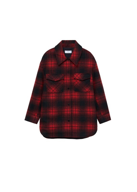 MANGO Jacke in rot / schwarz | ABOUT YOU (DE)