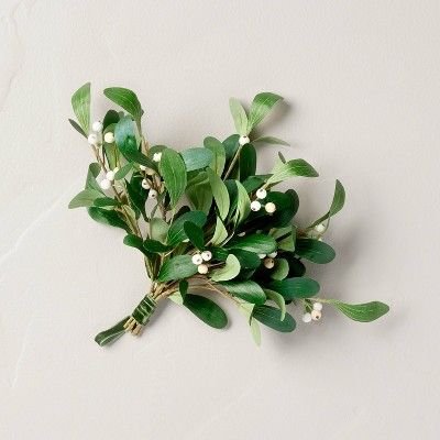 11" Faux Mistletoe & Snowberry Christmas Swag - Hearth & Hand™ with Magnolia | Target