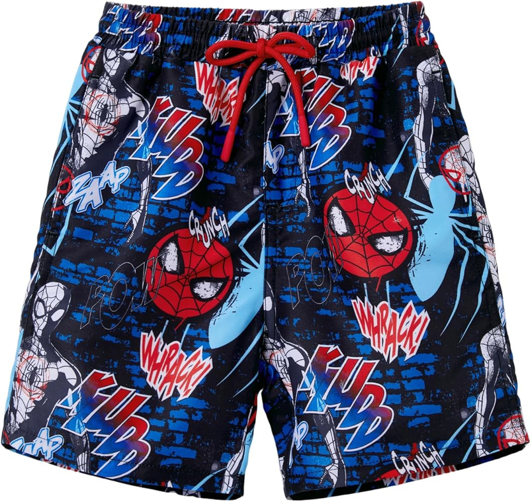 Disney Stitch Spiderman Cars Winnie Toy Story Boy Swim Trunks UPF 50+Swim Shorts Compression Line... | Amazon (US)