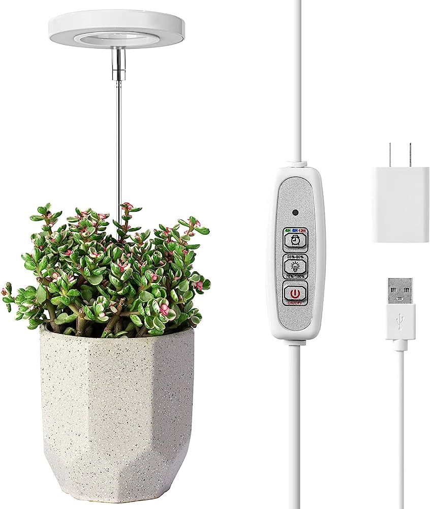 LORDEM Grow Light, Full Spectrum LED Plant Light for Indoor Plants, Height Adjustable Growing Lam... | Amazon (US)