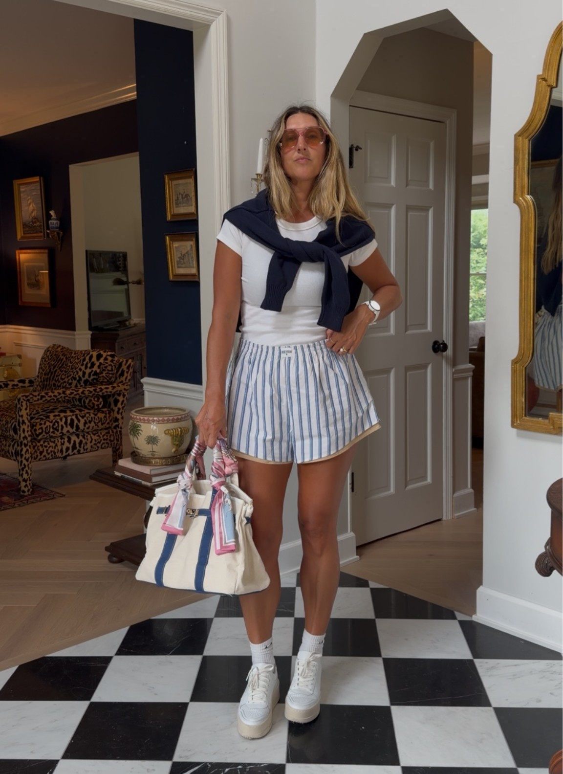 Wearing a small in shorts. They are oversized. Shoes are from Cynthia Richard

#LTKootd #LTKSeasonal #LTKSaleAlert