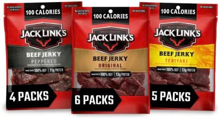 Jack Link's Beef Jerky Variety Pack – Includes Original, Teriyaki and Peppered Jerky, Bulk Prot... | Amazon (US)