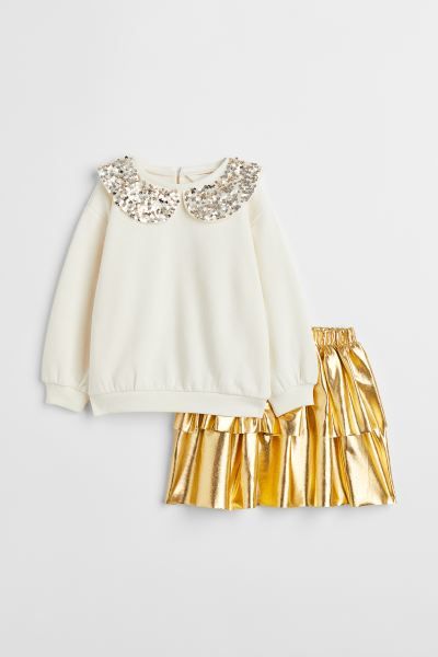 2-piece Shimmery Set | H&M (US + CA)