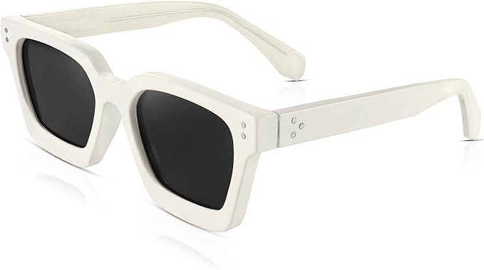 FEISEDY Sunglasses Men Women Polarized, Chunky Square Thick Frame, Rectangle UV400 Shade Sun Glas... | Amazon (US)