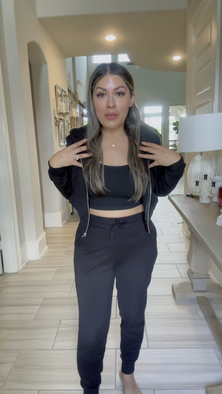 Perfect lounge wear. Love joggers, cropped and bralette. 

#LTKstyletip #LTKmidsize