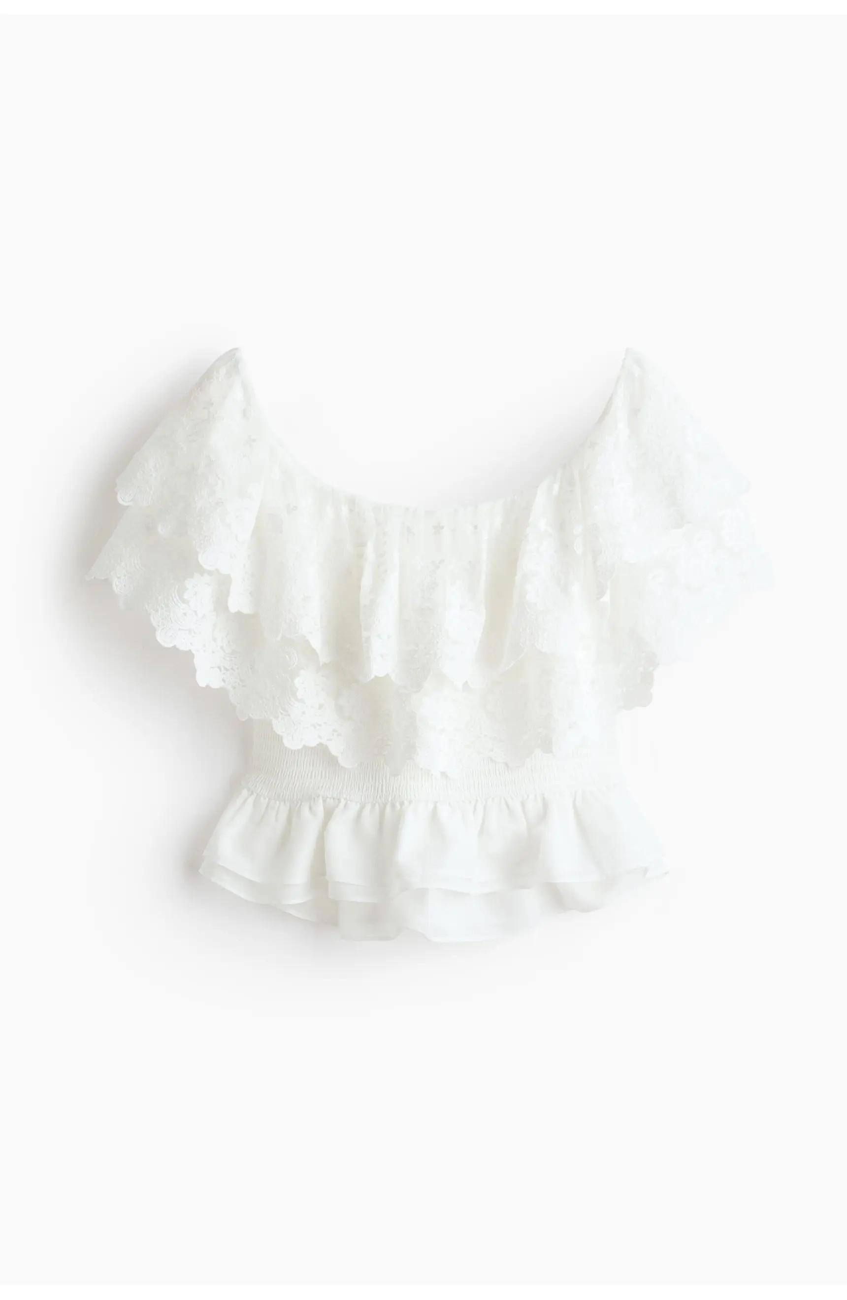 H&M Flounced Off-the-shoulder Top | Nordstrom | Nordstrom