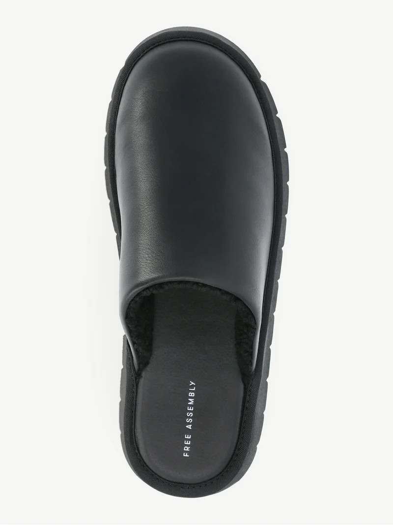 Free Assembly Women's Faux Leather Mules | Walmart (US)