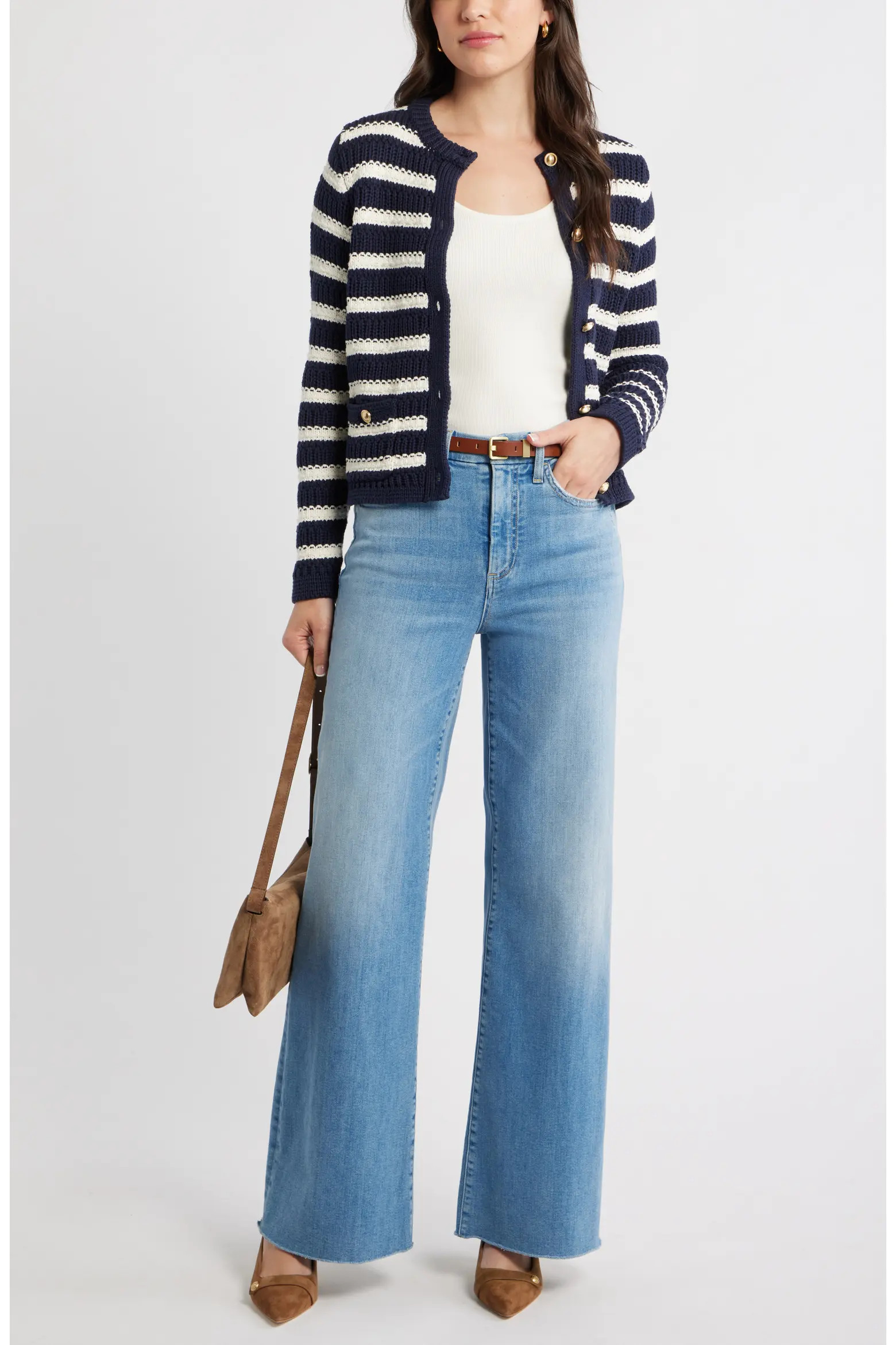 Textured Cotton Cardigan (Women) | Nordstrom | Nordstrom