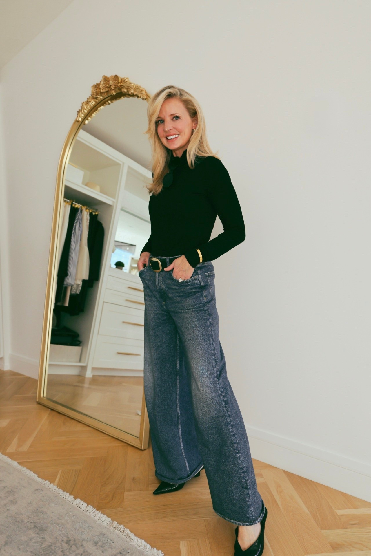 How I love these viral sweatpant jeans? Let me count the ways… 🙌🏻😂

I like this pair even more than others I’ve bought, because they’ve got functional belt loops, zipper, and pockets—they look like jeans. You can add a belt to complete the look—unlike some of the other Miramar styles with printed on details. But they’re actually cotton terry sweatpants. Sneaky chic at its finest! (Style note: these do not have the structure of regular jeans. They are sweatpants – that look like jeans.)

You’ll wear these working from home, running errands, on road trips, travel days… the list could go on and on. They do shrink in the dryer though since they are a cotton terry, so if the length is perfect—hang to dry. If you need a touch of shortening, 20–30 minutes in the dryer does the trick. I dried mine once and now they’re perfect for me at 5’4″. They do run slightly big, since they’re a slightly oversized fit, so if you’re in between sizes, size DOWN. I’m wearing size 25 for reference.

Comfort without sacrificing style? Yes, please. I’ve always been a firm believer in this, and these pants make it possible in ways you can’t understand until you try them.

#LTKSeasonal #LTKStyleTip