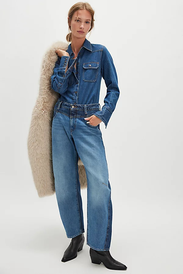 Levi's Barrel Saddle Back Jeans | Free People (Global - UK&FR Excluded)
