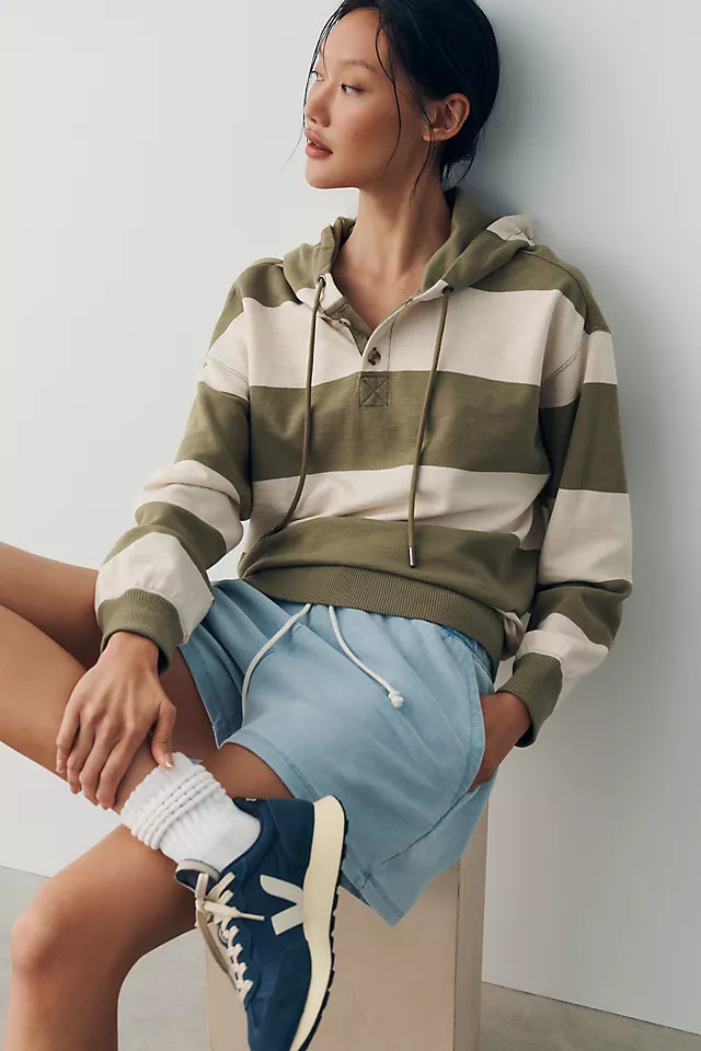 100% Cotton Relaxed Hoodie | Anthropologie (US)