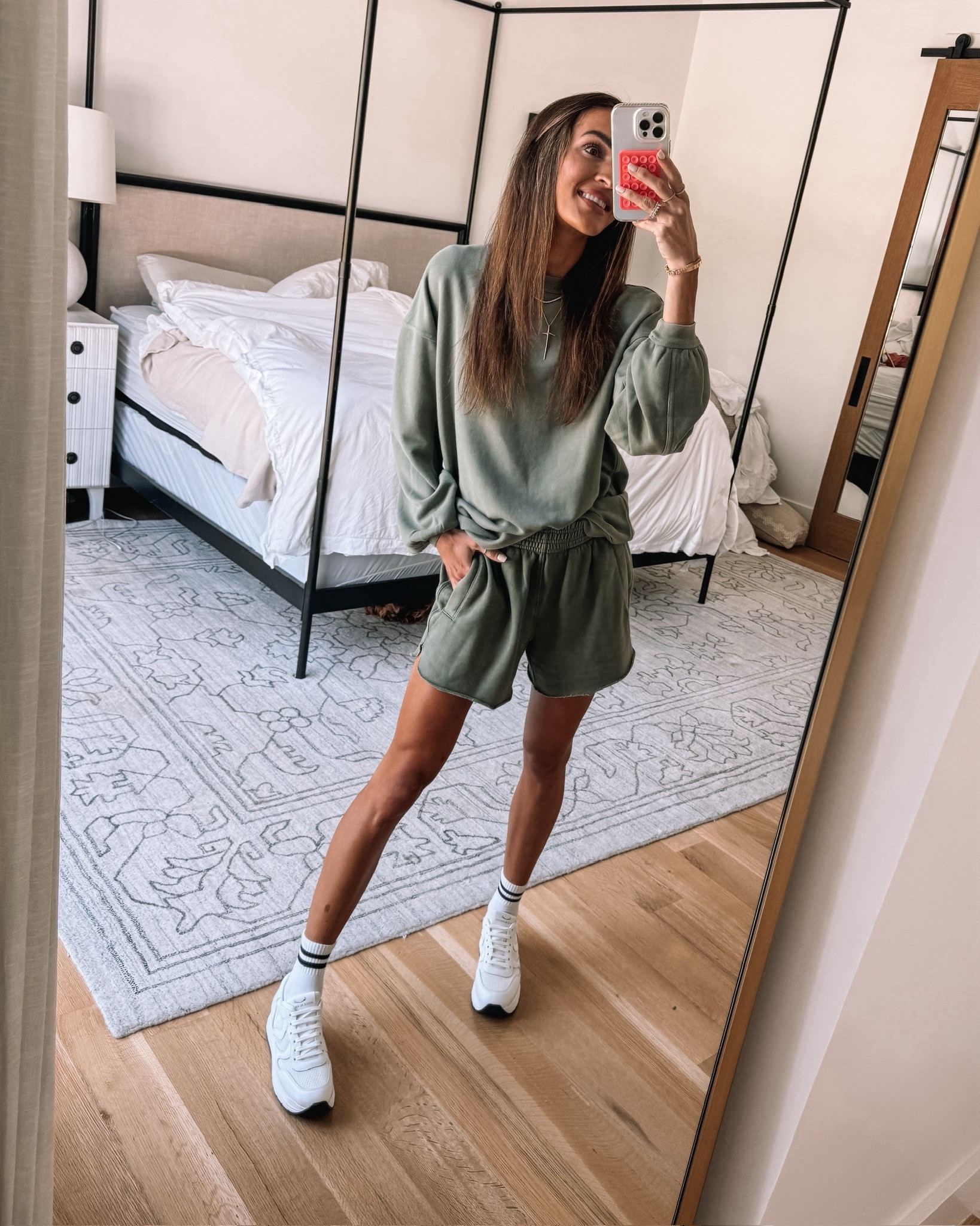 cozy loungewear is my weakness!😍 this lightweight set from aerie is majorly marked down right now! 🙌🏻 runs tts, wearing xs in both 

#LTKFindsUnder50 #LTKSaleAlert #LTKStyleTip