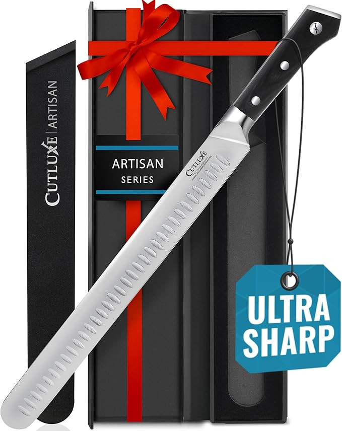 Cutluxe Slicing Carving Knife – 12" Brisket Knife, Meat Cutting and BBQ Knife – Razor Sharp G... | Amazon (US)