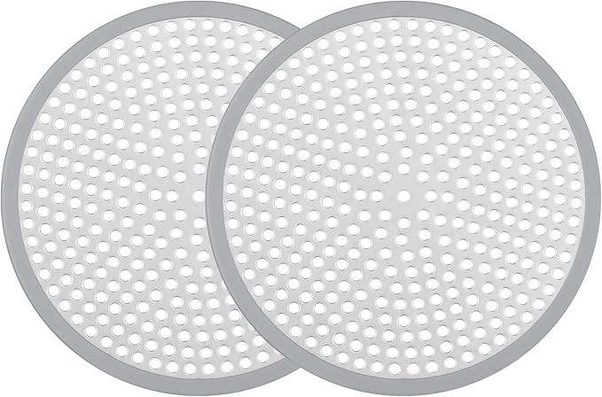 Shower Drain Hair Catcher - 2PCS 4.72” Shower Stall Sink Drain Cover Strainer, Stainless Steel ... | Amazon (US)