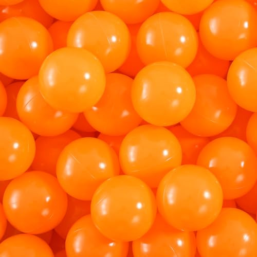 Heopeis Ball Pit Balls for Kids - 2.75inches Crush Proof Plastic Balls, Large Toy Balls BPA Free Phthalate Free for Holiday Party Props, Orange, 50 Pcs | Amazon (US)