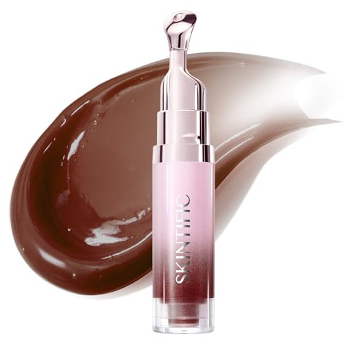 SKINTIFIC Brightening Lip Serum, Hydrating & Plumping (09U Soft Mocha) | Amazon (US)