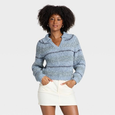 Women's Chunky Polo Collar Pullover Sweater - Universal Thread™ | Target