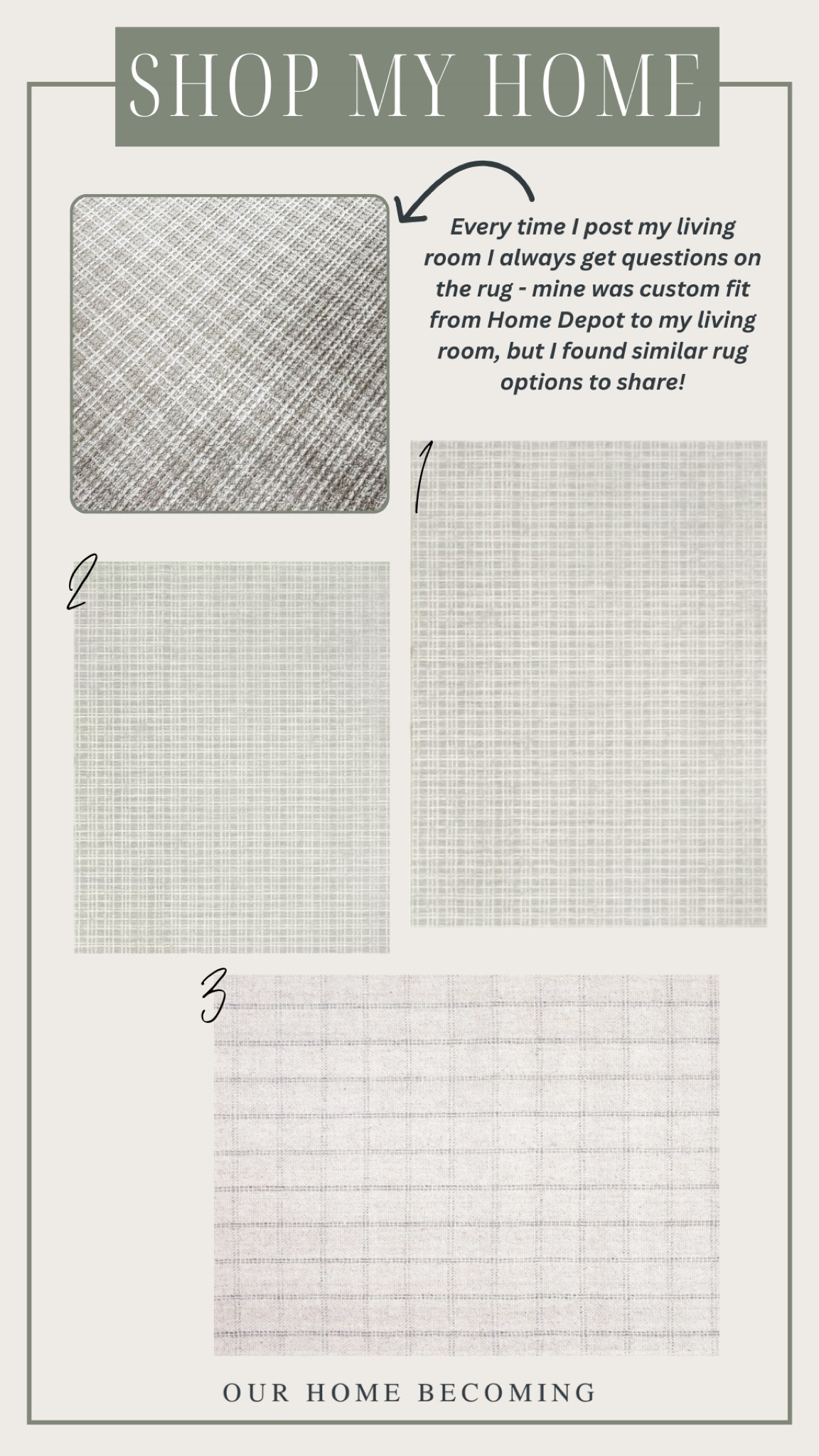 Shop my home! My top picks for similar living room rugs. 

#LTKHome