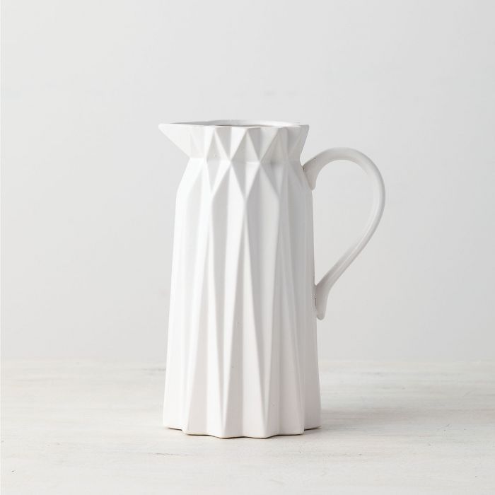 Sullivans Origami Vase Pitcher 9"H White | Target